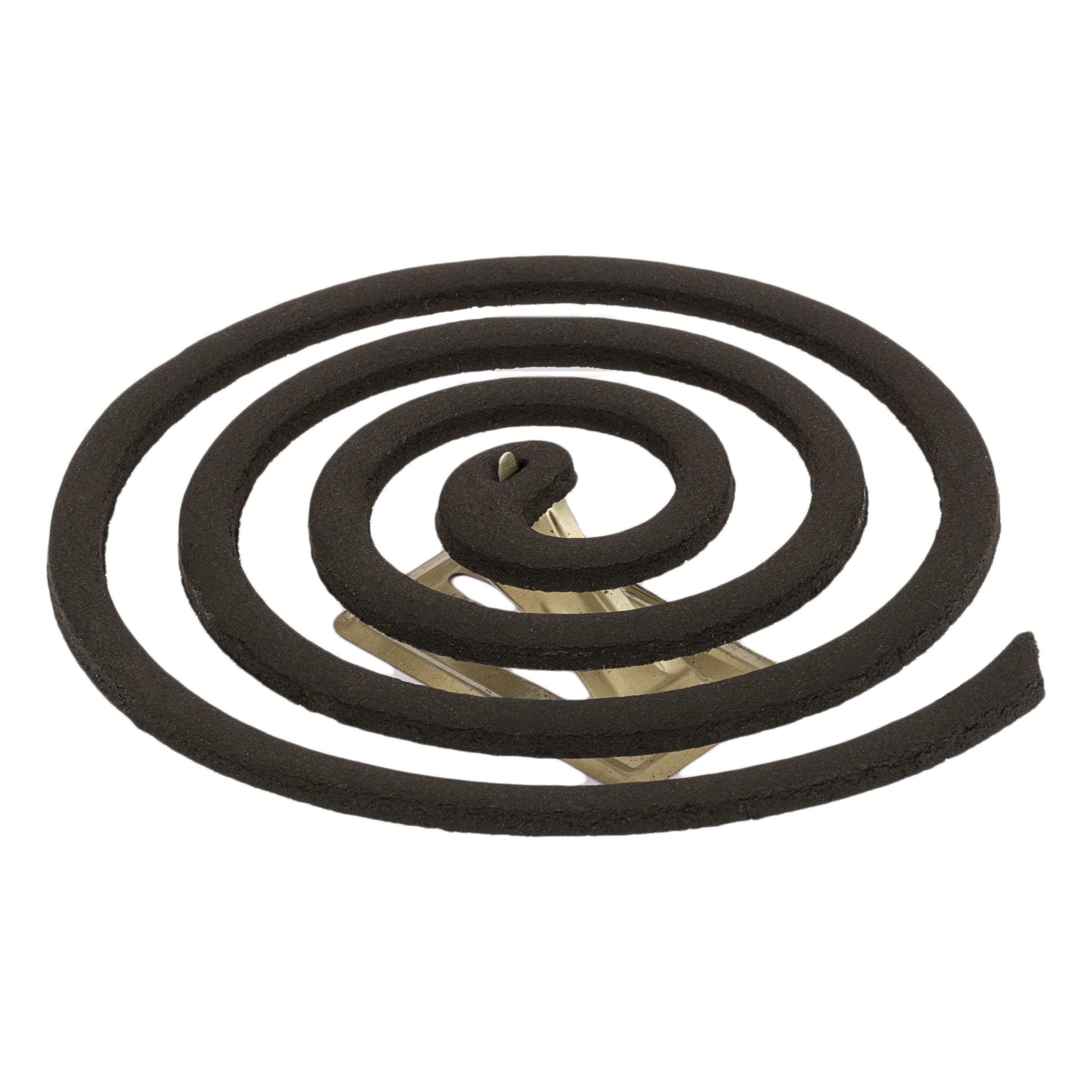 Espiral repelente de insectos, pack de 10. Se enciende para humear y alejar moscas y mosquitos.