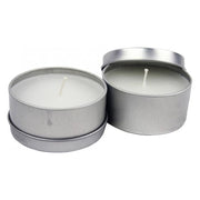 Velas Citronella antimosquitos en lata metálica (2 unidades), 65 x 65 x 30 mm