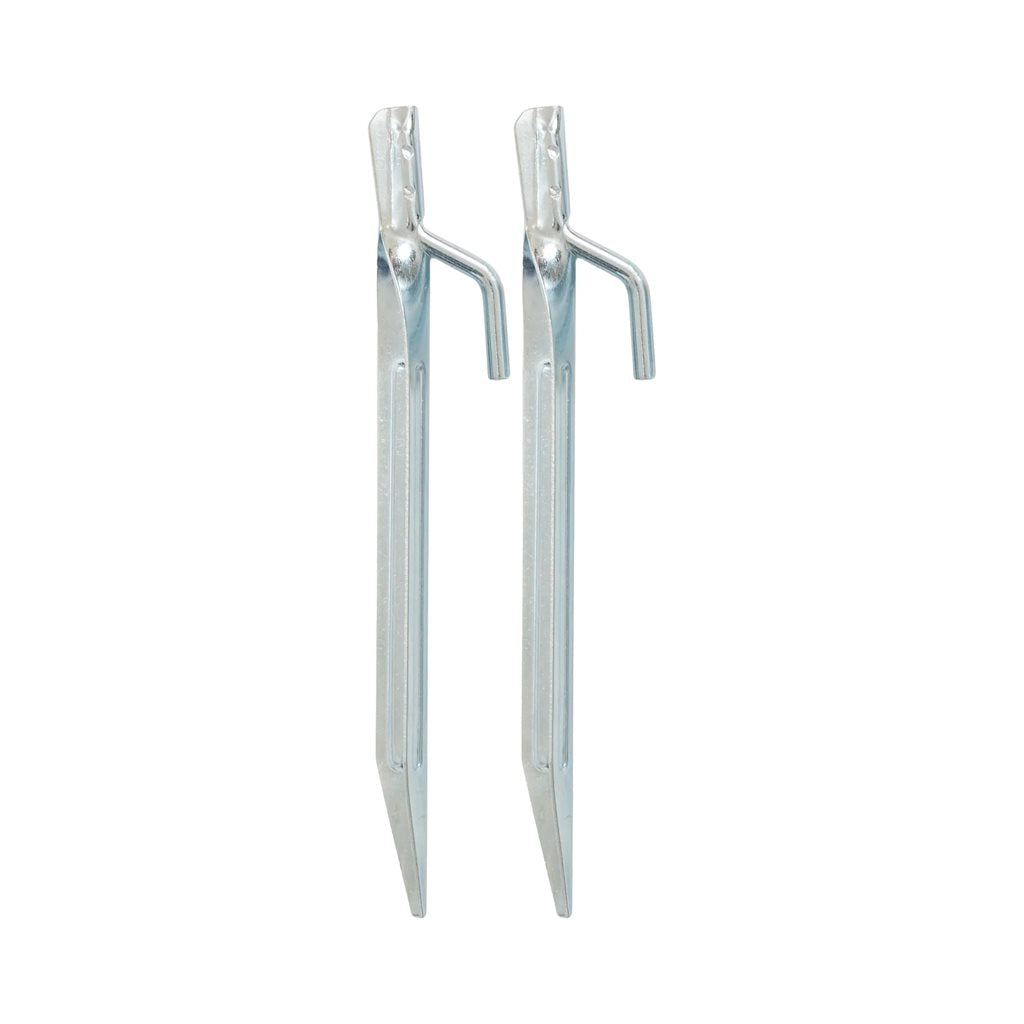 Estacas de tienda de acero 18 cm (6 uds.)