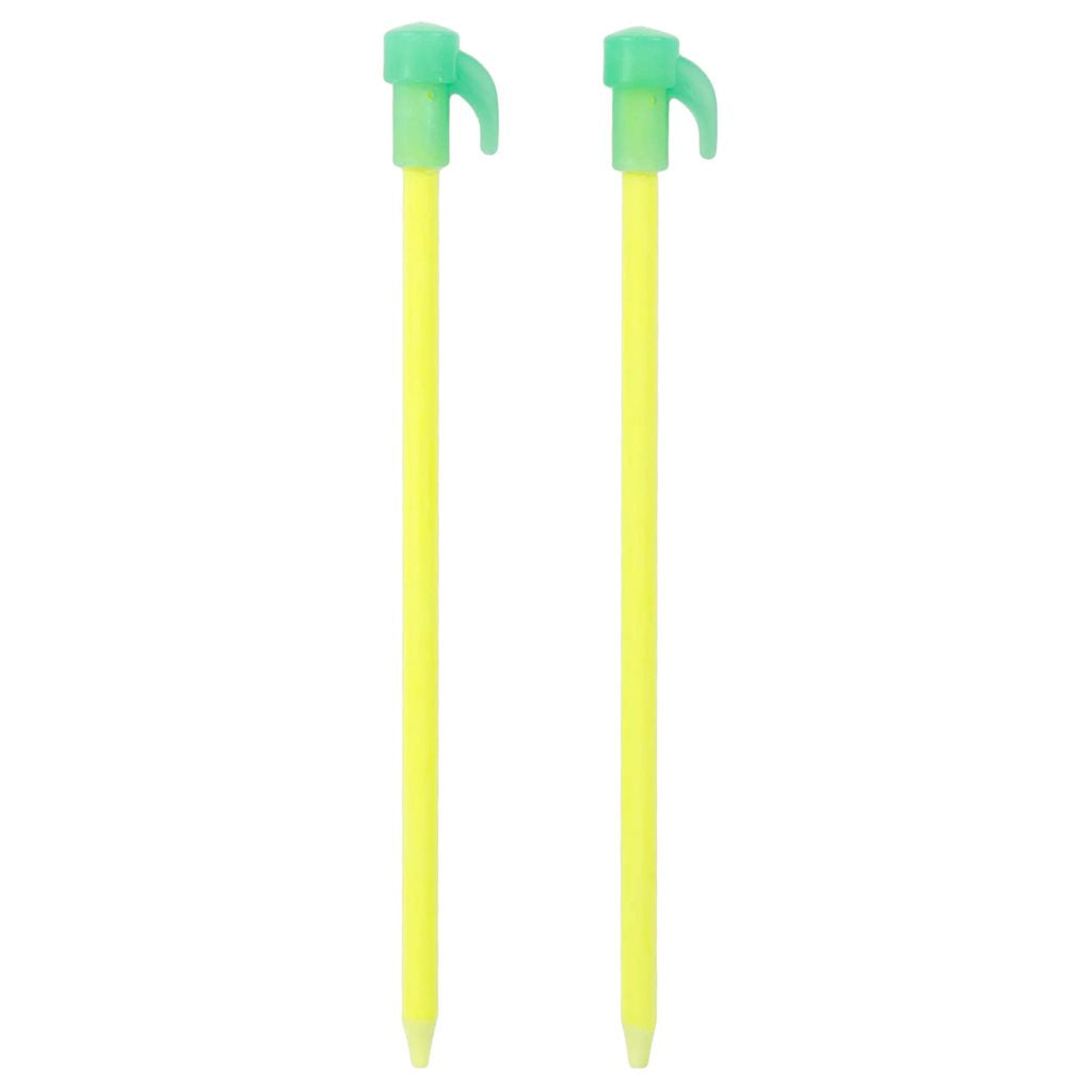 Estacas fluorescentes para tienda 20 cm, juego de 6 unidades
