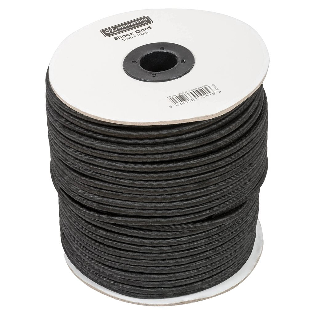 Cuerda elástica 8 mm 100 m negra CS104