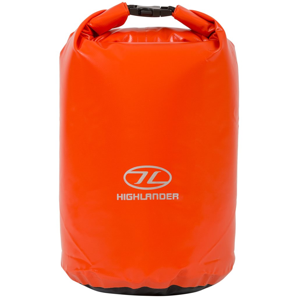Bolsa impermeable roll-top 16 L negra, trilaminado PVC, 36 x 23 cm