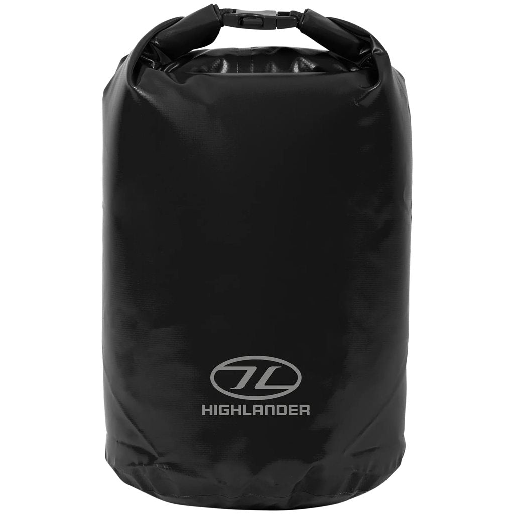 Bolsa impermeable roll-top 16 L negra, trilaminado PVC, 36 x 23 cm