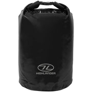 Bolsa impermeable roll-top 16 L negra, trilaminado PVC, 36 x 23 cm