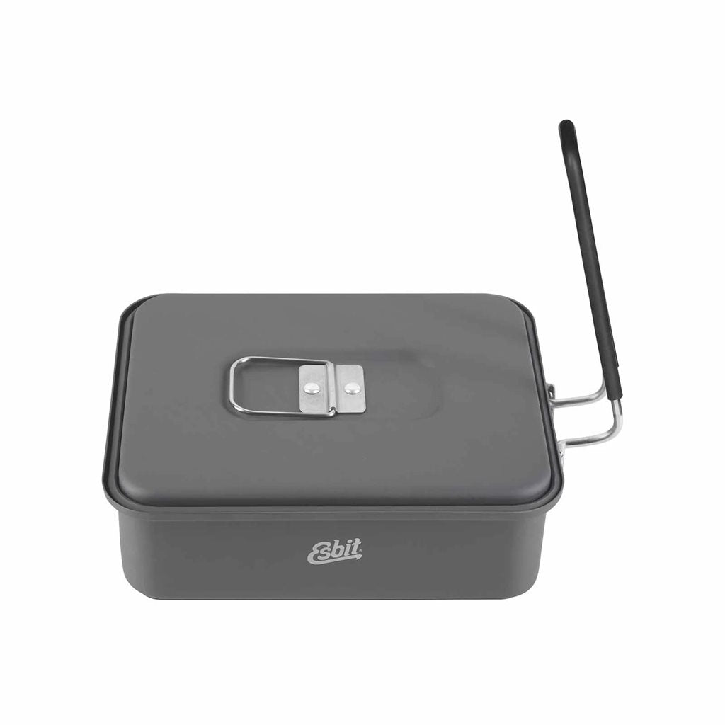 Set de cocina cuadrado 1100 ml en aluminio anodizado duro