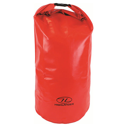 Bolsa impermeable naranja 44 L, PVC 3 capas, cierre enrollable con hebilla