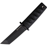 Cuchillo KYOTO II Tanto, hoja negra, empuñadura Kraton y funda Secure-Ex