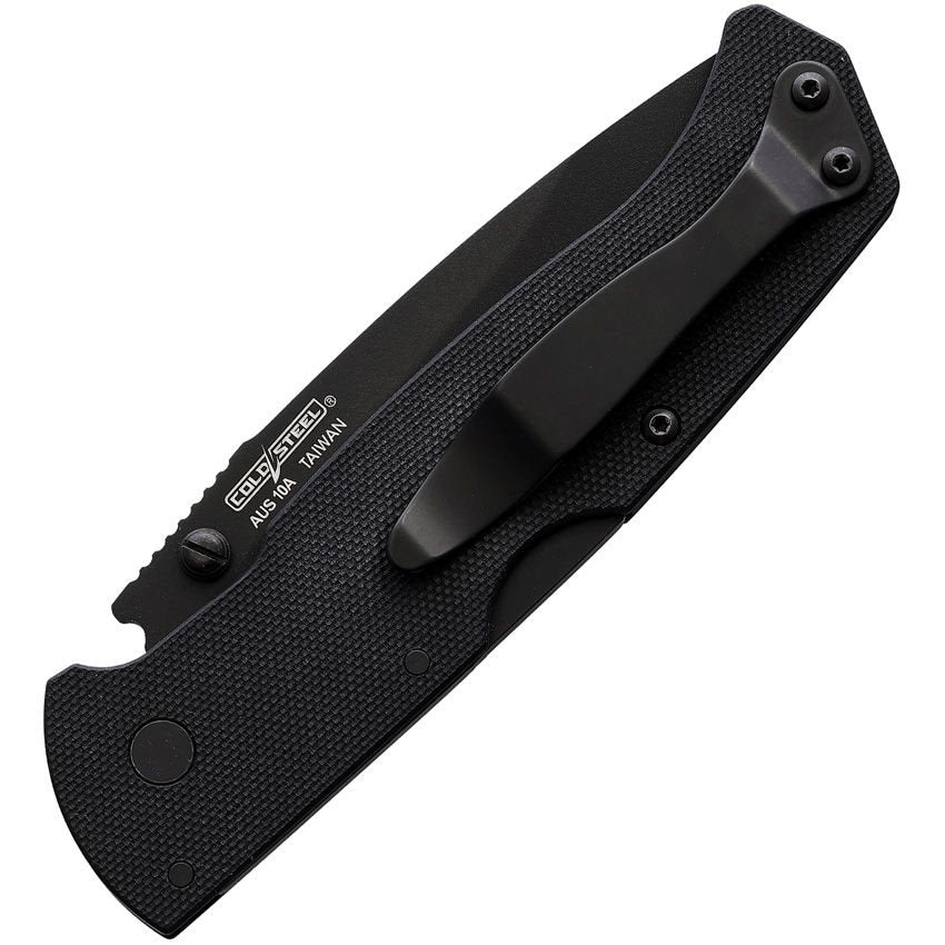 Navaja plegable AIR LITE negra con filo liso EDC ligera