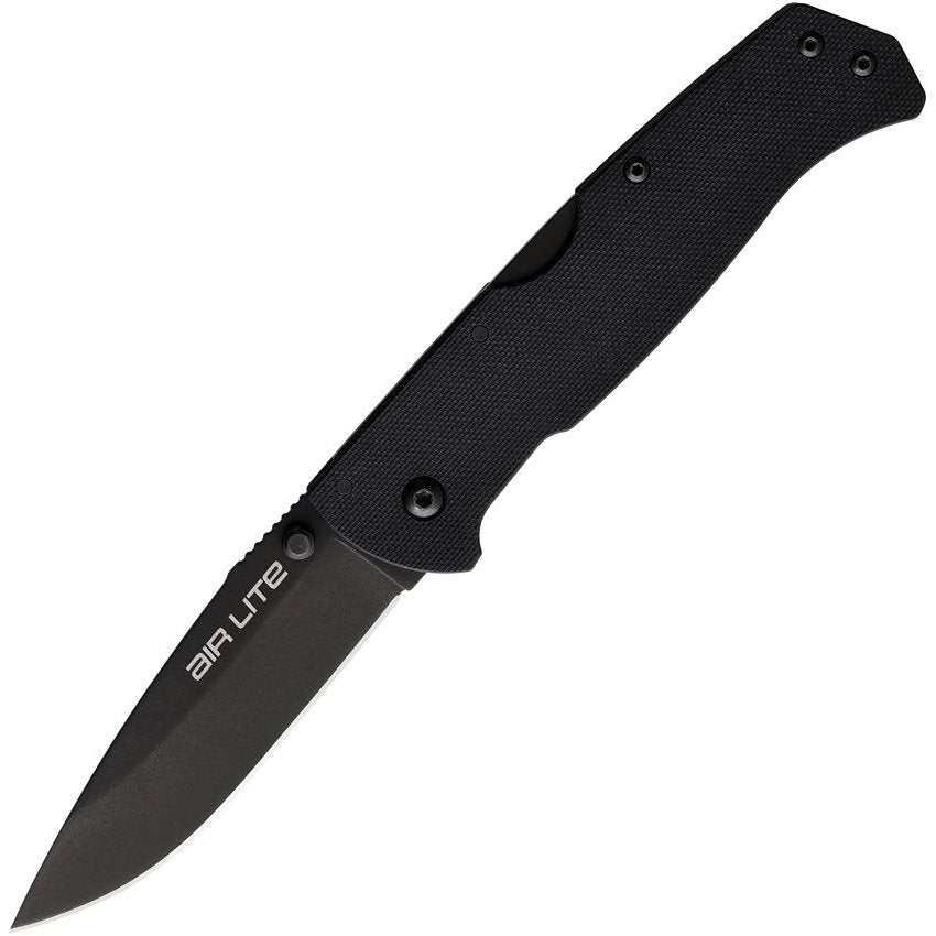 Navaja plegable AIR LITE con hoja lisa en color negro