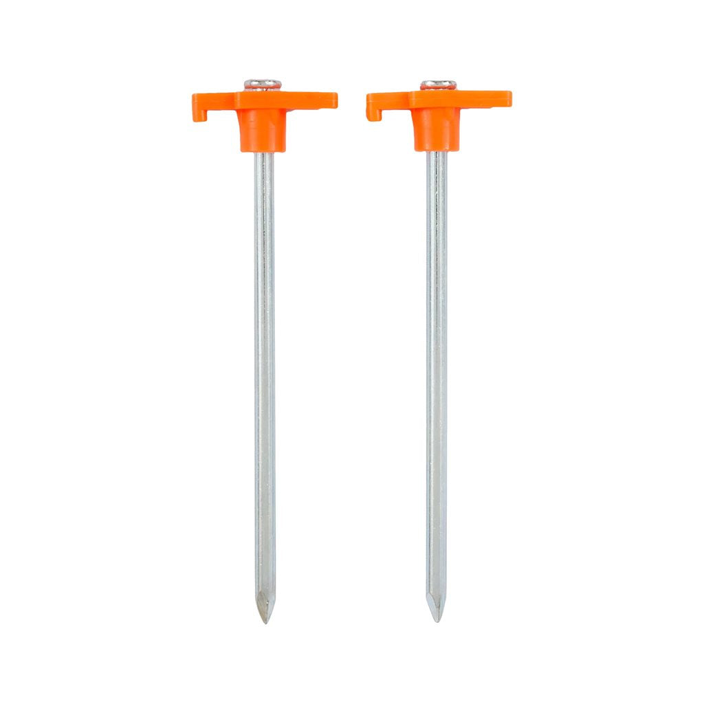 Piquetas de acero ROCK 18 cm, pack de 4, para suelos duros y pedregosos
