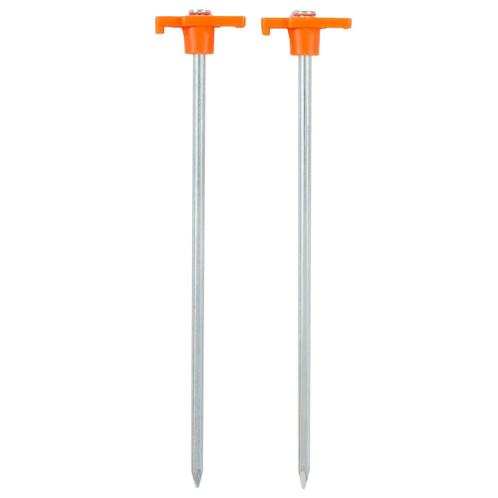Piquetas de tienda ROCK de acero 25,4 cm, 4 unidades