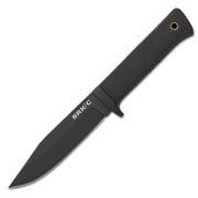Cuchillo fijo SRK-C negro, hoja SK-5, mango Kraton y funda Secure-Ex