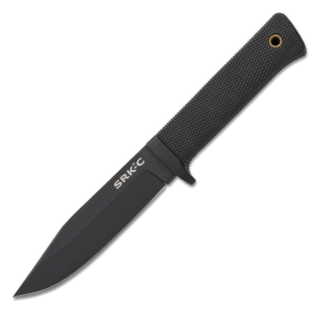 Cuchillo SRK-C negro con funda Secure-Ex y mango de Kraton