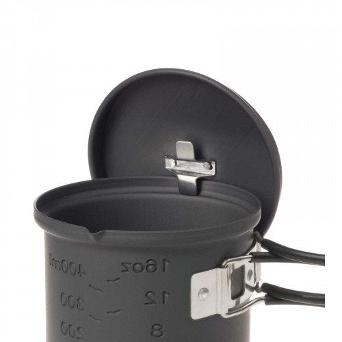 Hornillo de alcohol sólido con olla gris 585 ml