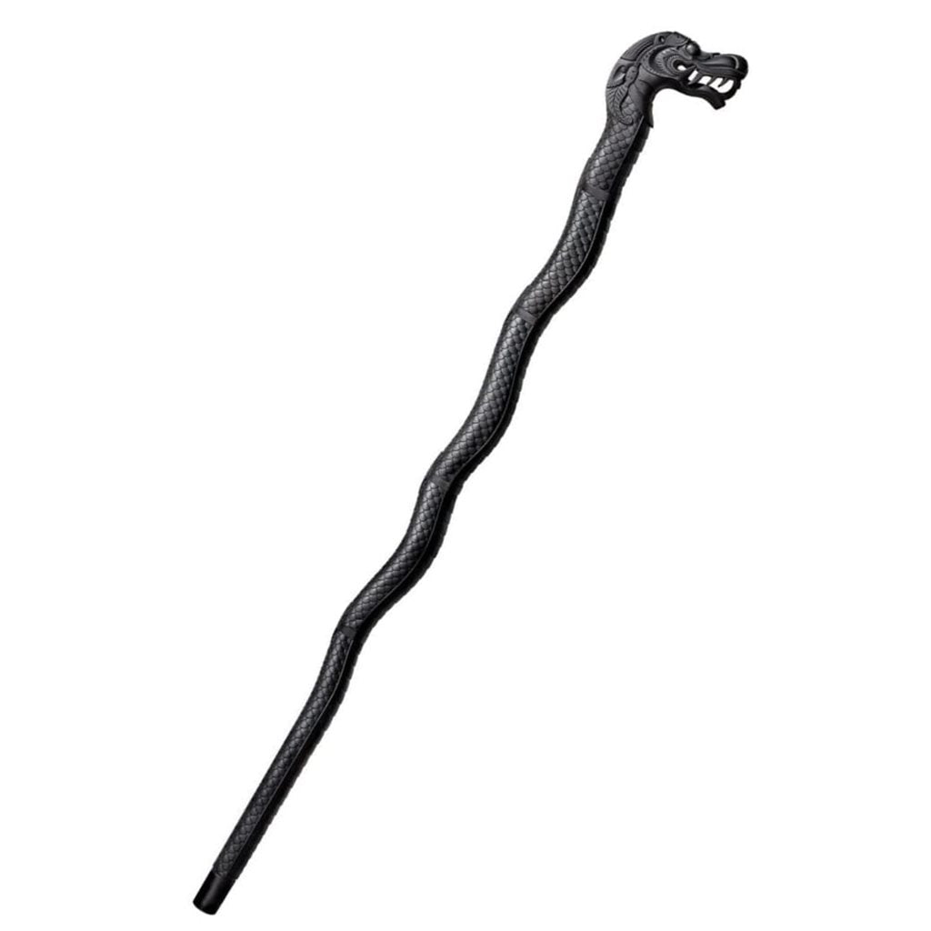 Bastón Dragon 99 cm con cabeza de dragón de 11,6 cm, construcción en polipropileno