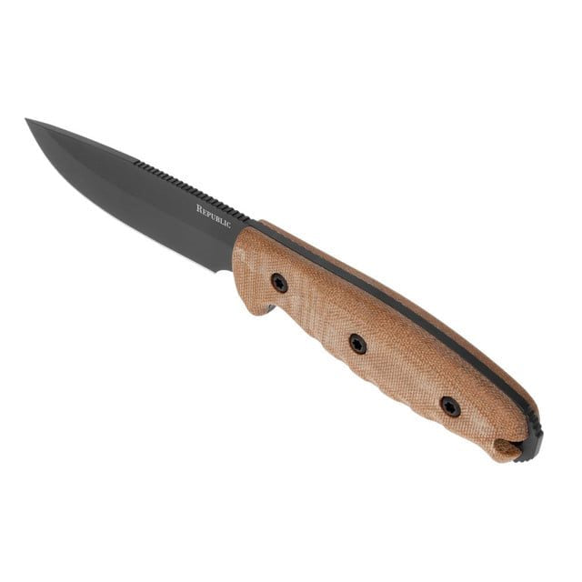 Cuchillo REPUBLIC Bushcraft S35VN con funda y mango Micarta