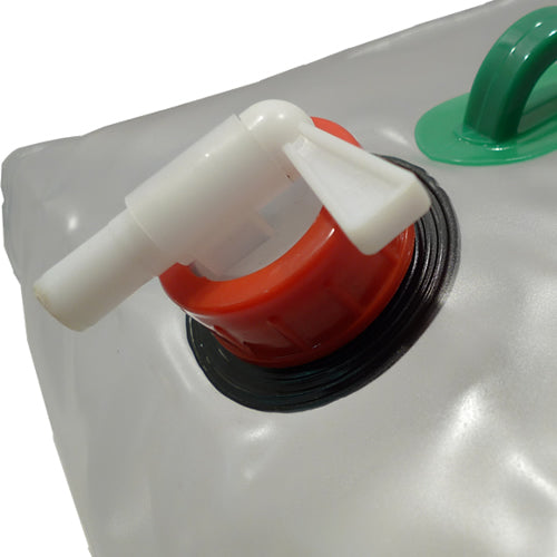 Bidón plegable BCB 10 litros con asa y grifo en la tapa