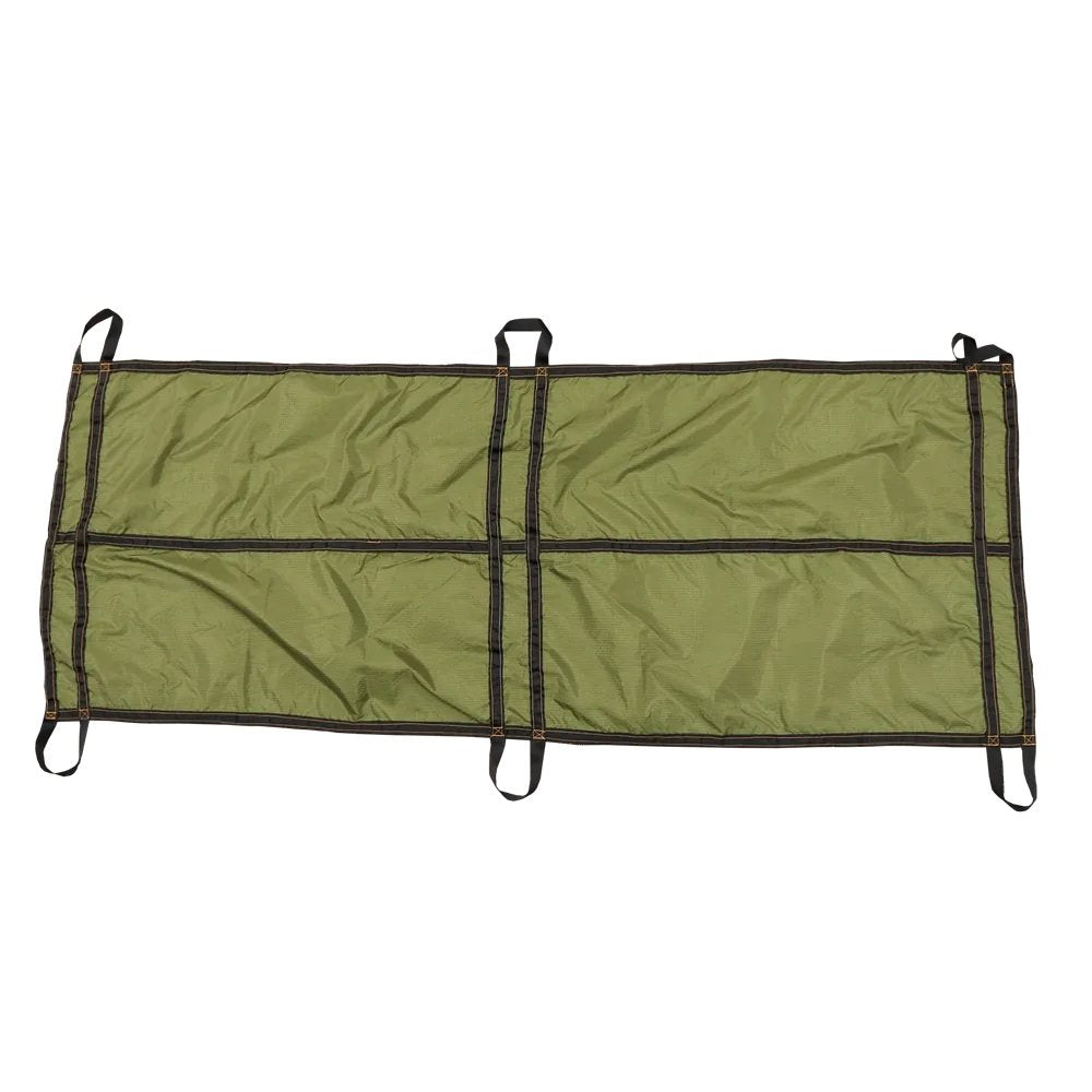 Camilla de emergencia VITAL verde en nylon rip-stop con elementos portantes de poliamida (CT100S)