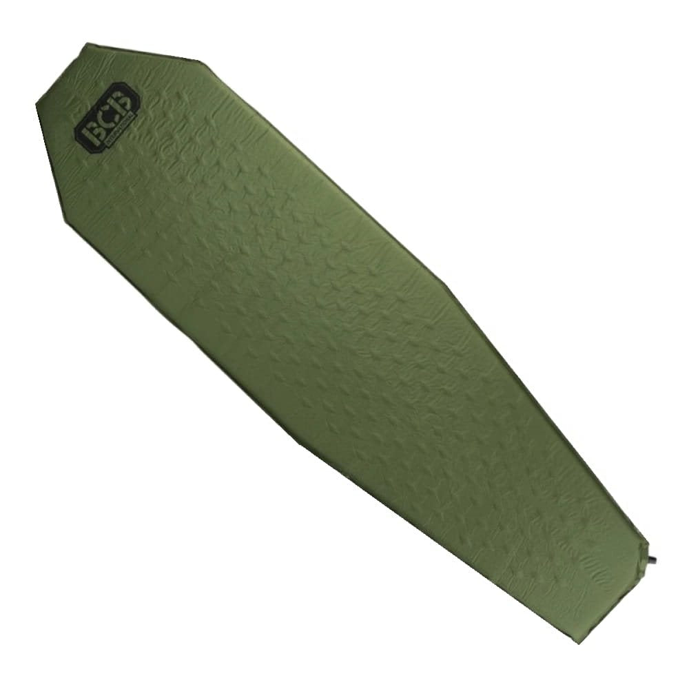 Colchoneta autohinchable naranja con funda, 180 x 50 cm