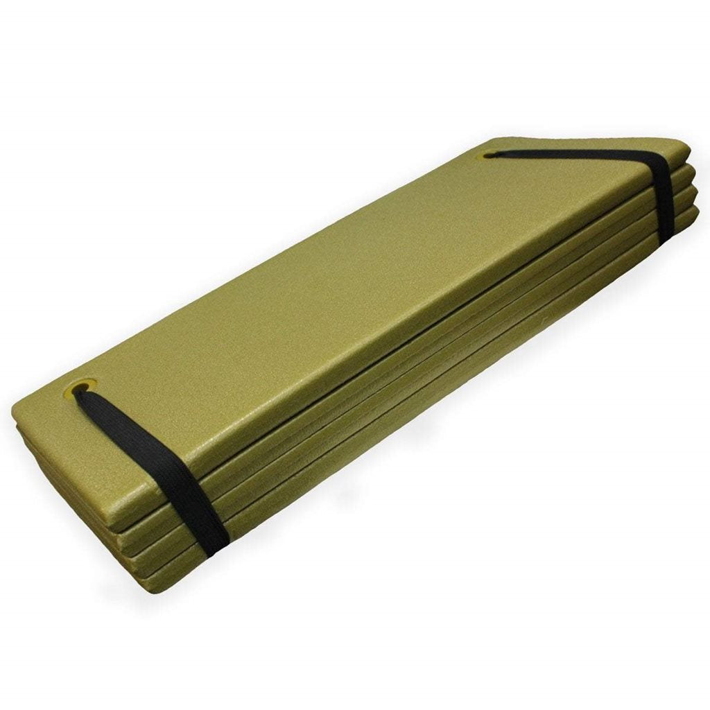 Esterilla plegable SLEEP-LITE verde, espuma resistente y superficie antideslizante