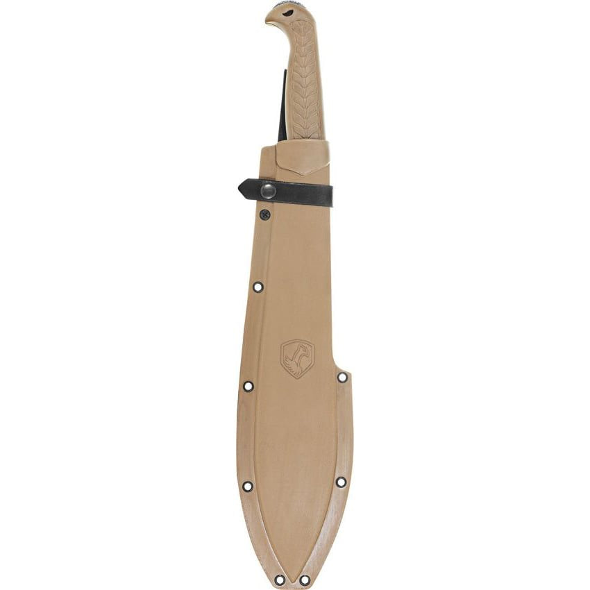 Machete TERRACHETE verde con funda, hoja de acero al carbono 1075, longitud 52,5 cm