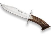 CUCHILLO BOWIE DE CAZA JOKER CON PUÑO CORONA DE CIERVO Y HOJA DE 20 CM. CN100 - Espadas y Más