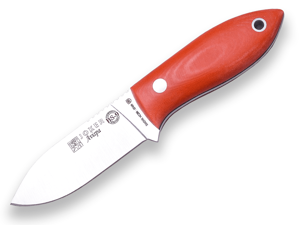 Imagen de Cuchillo Bushcraft Joker Bs 9 Avispa.Cuchillo De Cuello, Acero Sandvik 14c28n, Mango Canvas Micarta, Hoja 8 Cm. Funda De Kydex. Cn117 parte de nuestra colección en Espadas y más, sitio oficial.