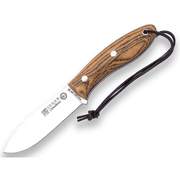 CUCHILLO BUSHCRAFT Y CAZA JOKER BS9 CANADIENSE. ACERO SANDVIK 14C28N, MANGO DE BOCOTE, HOJA 10,5 CM. CON FUNDA VAQUETILLA. CB114 - Espadas y Más