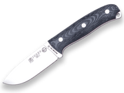 CUCHILLO BUSHCRAFT Y SUPERVIVENCIA JOKER BS9 URSUS. ACERO BÖHLER N695, MANGO CANVAS MICARTA, HOJA 10 CM. FUNDA VAQUETILLA CON FE - Espadas y Más