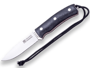 CUCHILLO BUSHCRAFT Y SUPERVIVENCIA JOKER BUSHCRAFTER EN MICARTA NEGRA, CON FERROCERIO. CM120-P - Espadas y Más