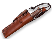 CUCHILLO BUSHCRAFT Y SUPERVIVENCIA JOKER EMBER FLAT MANGO DE NOGAL CN123 - Espadas y Más