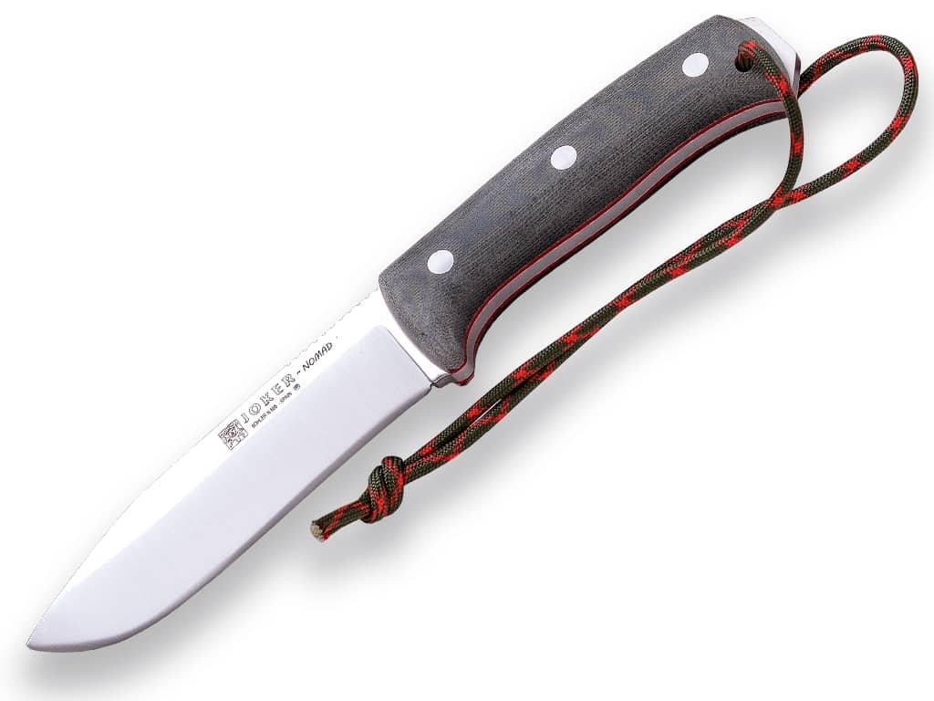 CUCHILLO BUSHCRAFT Y SUPERVIVENCIA JOKER NOMAD MANGO DE MICARTA CANVAS. CM125 - Espadas y Más