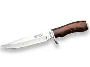 CUCHILLO DE CAZA CON PUÑO DE MADERA ROJA PRENSADA Y HOJA DE 17 CM. CR37 - Espadas y Más