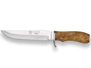CUCHILLO DE CAZA CON PUÑO DE OLIVO Y HOJA DE 17 CM. CO34 - Espadas y Más