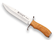 CUCHILLO DE CAZA CON PUÑO DE OLIVO Y HOJA DE 17 CM. CO36 - Espadas y Más