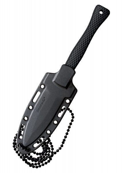 Imagen de Cuchillo de cuello con hoja de doble filo Hide Out, Cold Steel CST-49NDE parte de nuestra colección en Espadas y más, sitio oficial.