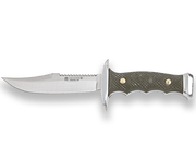 CUCHILLO DE MONTE CON CACHAS DE ZAMAK-ABS Y HOJA DE 11 CM. FUNDA DE CAMUFLAJE CF90 - Espadas y Más