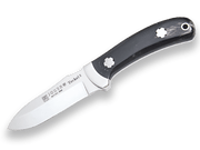 CUCHILLO DE MONTE CON VIROLA CACHAS EN ASTA DE BUFALO Y HOJA DE 9 CM CF86 - Espadas y Más