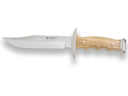 CUCHILLO DE MONTE CON VIROLA ZAMAK CACHAS DE OLIVO Y HOJA DE 17 CM. CO91 - Espadas y Más