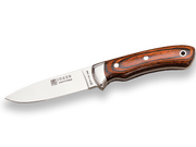 CUCHILLO DE MONTE ENTERIZO CON MANGO DE MADERA ROJA Y HOJA DE 9,5 CM. CR16 - Espadas y Más