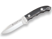 CUCHILLO DE MONTE ENTERIZO CON VIROLA CACHAS MADERA DE OLIVO Y HOJA DE 9.5 CM CO84 - Espadas y Más