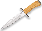 Imagen de Cuchillo De Remate Joker Chamoís, Puño De Olivo, Hoja De 18 Cm. Funda De Cuero CO32 parte de nuestra colección en Espadas y más, sitio oficial.