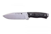 Cuchillo J&V CHACAL MAKRO MICARTA NEGRA FUNDA CORDURA O FUNDA PIEL 1379-M1-COR - Espadas y Más