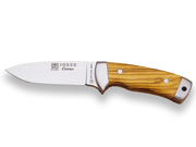 CUCHILLO MONTERO CON DOBLE VIROLA CACHAS DE OLIVO Y HOJA DE 10 CM. CO24 - Espadas y Más