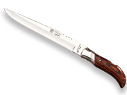 CUCHILLO PLEGABLE CON MANGO DE MADERA ROJA PRENSADA Y HOJA DE 19,5 CM. CR09 - Espadas y Más