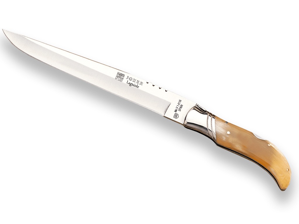 Imagen de Cuchillo Plegable Con Mango En Asta De Toro Y Hoja De 19,5 Cm. CA09 parte de nuestra colección en Espadas y más, sitio oficial.