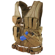 Chaleco táctico Crossdraw Condor en nylon con malla, vista frontal