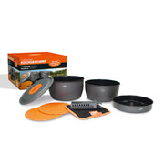 Set de cocina antiadherente de viaje 8 piezas con funda de transporte CW2500NS