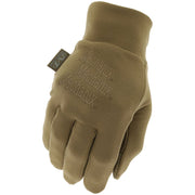 Guantes CODWORK BASE AYER Softshell color Coyote, forro polar, diseño delgado y bajo perfil