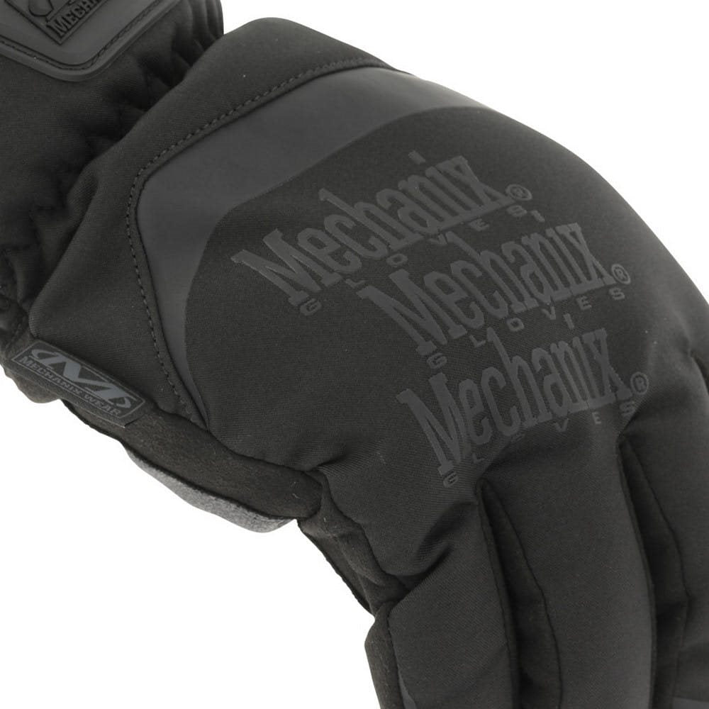 Guantes CODWORK FASTFIT invierno negros, softshell impermeable y forro polar, pulgar reforzado y compatibles con pantallas táctiles